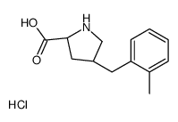 (2S,4R)-4-(2-METHYLBENZYL)PYRROLIDINE-2-CARBOXYLIC ACID HYDROCHLORIDE structure