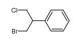 (1-bromo-3-chloropropan-2-yl)benzene结构式