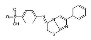 4-[(6-phenylimidazo[2,1-b][1,3]thiazol-3-ylidene)amino]benzenesulfonic acid Structure