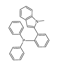 N-methyl-2-[2-(diphenylphosphino)phenyl]-1H-indole Structure