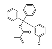 [(3-chlorophenyl)-diphenylmethyl] 2-methylprop-2-enoate Structure