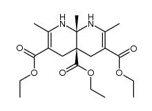 triethyl 2,7,8a-trimethyl-1,4,4a,5,8,8a-hexahydro-1,8-naphthyridine-3,4a,6-tricarboxylate Structure