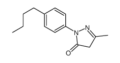 2-(4-butylphenyl)-5-methyl-4H-pyrazol-3-one结构式