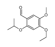 4-ethoxy-5-methoxy-2-propan-2-yloxybenzaldehyde结构式