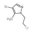 4-bromo-1-(2-chloroethyl)-5-methylpyrazole结构式