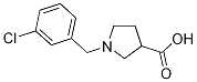 1-(3-CHLOROBENZYL)PYRROLIDINE-3-CARBOXYLICACID结构式