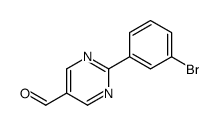2-(3-溴苯基)-5-嘧啶羧醛结构式