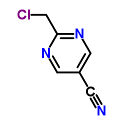 2-(Chloromethyl)-5-pyrimidinecarbonitrile Structure