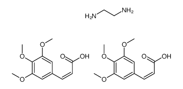 ethane-1,2-diamine,3-(3,4,5-trimethoxyphenyl)prop-2-enoic acid结构式