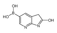 {2-氧代-1h,2h,3h-吡咯并[2,3-b]吡啶-5-基}硼酸结构式