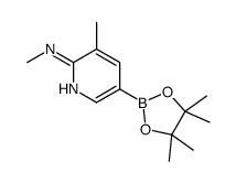 5-Methyl-6-(methylamino)pyridine-3-boronic acid pinacol ester Structure