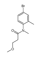 N-(4-Bromo-2-methylphenyl)-3-methoxy-N-methylpropanamide Structure