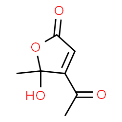 2(5H)-Furanone, 4-acetyl-5-hydroxy-5-methyl- (9CI)结构式