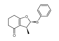 (2S,3S)-3-methyl-2-(phenylthio)-2,3,6,7-tetrahydrobenzofuran-4(5H)-one Structure