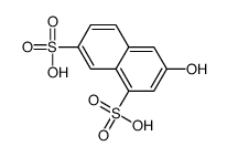 3-hydroxynaphthalene-1,7-disulfonic acid Structure