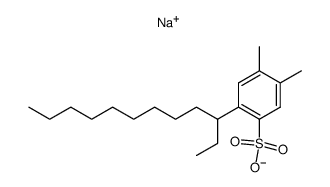 sodium 2-(3-dodecyl)-4,5-dimethyl benzene sulphonate Structure