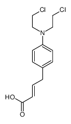 4-[4-[bis(2-chloroethyl)amino]phenyl]but-2-enoic acid Structure