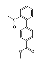 2'-Methanesulfinyl-biphenyl-4-carboxylic acid methyl ester Structure