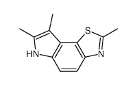 6H-Pyrrolo[2,3-g]benzothiazole,2,7,8-trimethyl-(9CI) structure