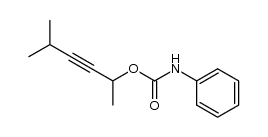 5-methylhex-3-yn-2-yl N-phenylcarbamate结构式
