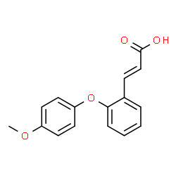 3-[2-(4-METHOXYPHENOXY)PHENYL]ACRYLIC ACID structure