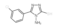 4-AMINO-5-(3-CHLOROPHENYL)-4H-1,2,4-TRIAZOLE-3-THIOL Structure