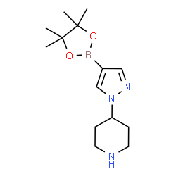 4-(4-(4,4,5,5-tetramethyl-1,3,2-dioxaborolan-2-yl)-1H-pyrazol-1-yl)piperidine图片