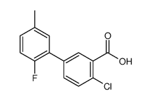 2-chloro-5-(2-fluoro-5-methylphenyl)benzoic acid结构式
