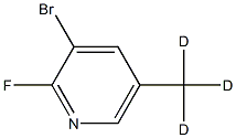 3-Bromo-2-fluoro-5-(methyl-d3)-pyridine Structure