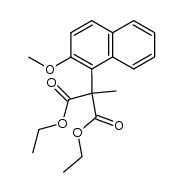 diethyl α-[1-(2-methoxynaphthyl)]-α-methylmalonate结构式