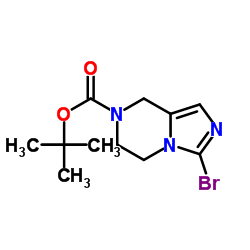 tert-Butyl 3-bromo-5,6-dihydroimidazo[1,5-a]pyrazine-7(8H)-carboxylate Structure