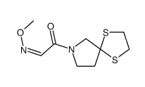 (2E)-1-(1,4-dithia-7-azaspiro[4.4]nonan-7-yl)-2-methoxyiminoethanone Structure