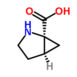 (1S,5R)-2-Azabicyclo[3.1.0]hexane-1-carboxylic acid结构式