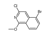 5-bromo-3-chloro-1-methoxyisoquinoline Structure