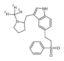 (S)-3-((1-methylpyrrolidin-2-yl)methyl)-5-(2-(phenylsulfonyl)ethyl)-1H-indole-d3结构式