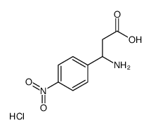 3-amino-3-(4-nitrophenyl)propanoic acid,hydrochloride Structure