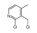 2-chloro-3-(chloromethyl)-4-methylpyridine Structure
