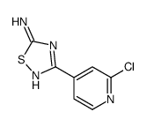 3-(2-chloropyridin-4-yl)-1,2,4-thiadiazol-5-amine Structure