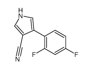 3-CYANO-4-(2,4-DIFLUOROPHENYL)PYRROLE结构式