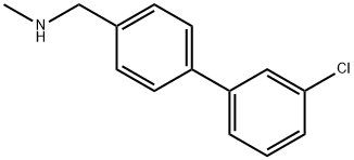 (3'-Chloro-biphenyl-4-ylmethyl)-methyl-amine Structure