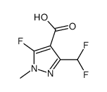 3-(二氟甲基)-5-氟-1-甲基-1H-吡唑-4-羧酸结构式