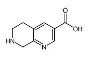 5,6,7,8-tetrahydro-1,7-naphthyridine-3-carboxylic acid结构式