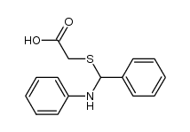 2-((phenyl(phenylamino)methyl)thio)acetic acid结构式