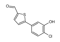 5-(4-chloro-3-hydroxyphenyl)thiophene-2-carbaldehyde结构式