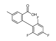 5-methyl-2-(2,4,6-trifluorophenyl)benzoic acid Structure