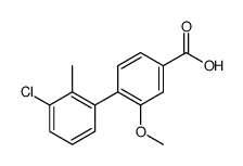 4-(3-chloro-2-methylphenyl)-3-methoxybenzoic acid结构式