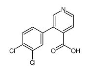 3-(3,4-dichlorophenyl)pyridine-4-carboxylic acid Structure
