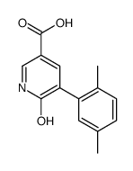 5-(2,5-dimethylphenyl)-6-oxo-1H-pyridine-3-carboxylic acid Structure