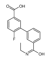 3-[3-(ethylcarbamoyl)phenyl]-4-fluorobenzoic acid Structure