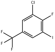 3-Chloro-4-fluoro-5-iodobenzotrifluoride Structure